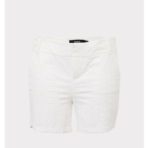Torrid White Eyelet Shorts 24